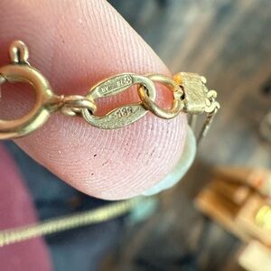 585 14k gold bracelet UNOAERRE *79 AR double strand gold bracelet